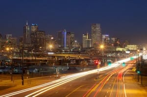 contractors roofing Denver city lights