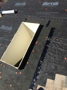 Ice and water shield around skylight