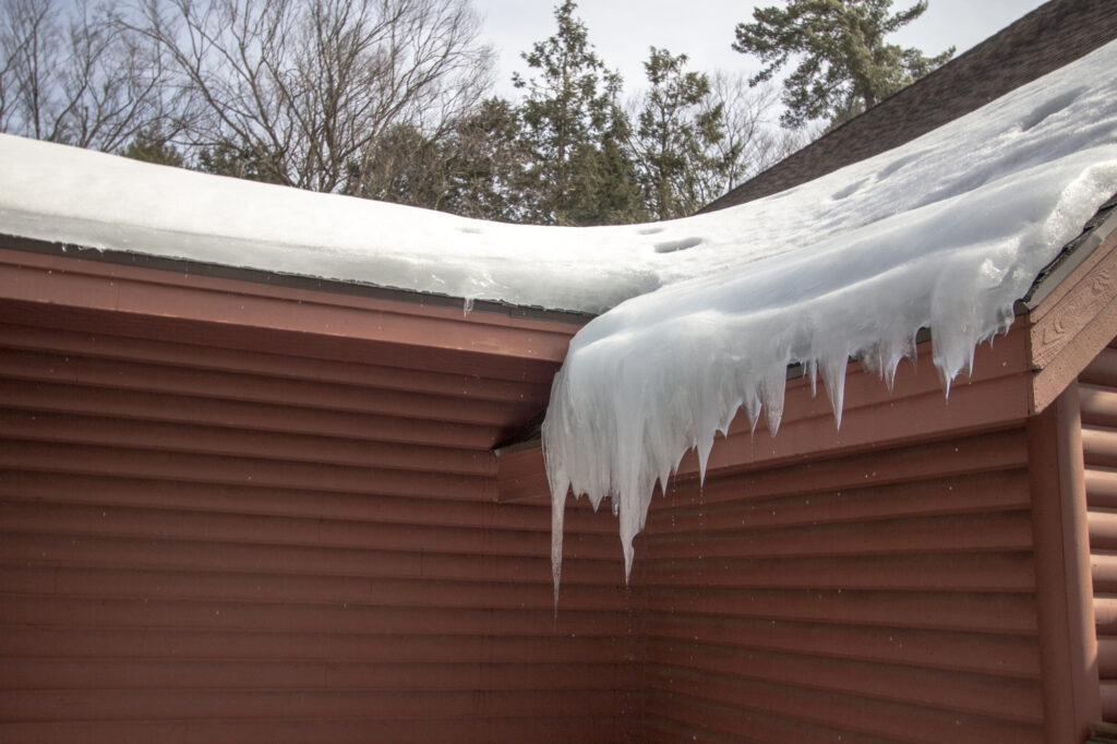 ice damming, ice dam damage, roof ice damage, Colorado Springs