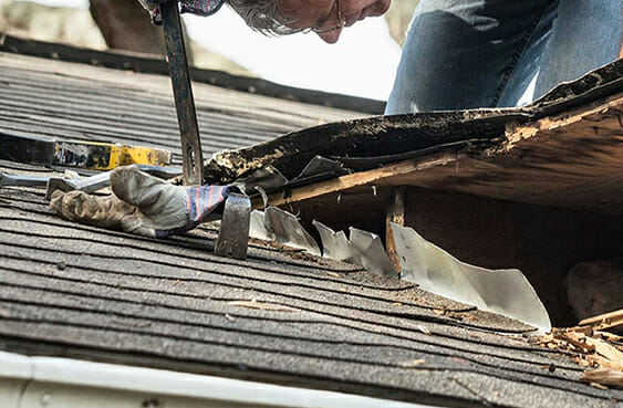 reputable storm damage roof repair company